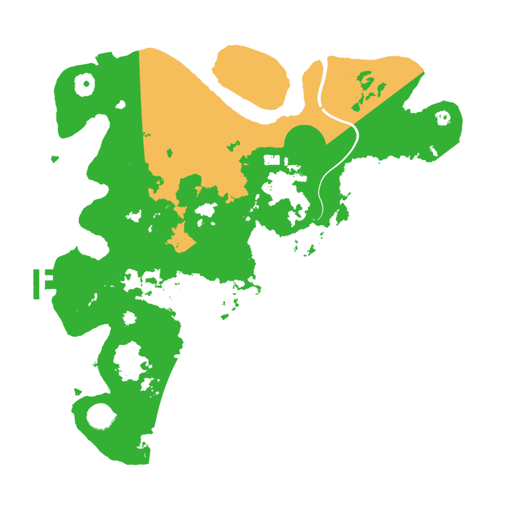 Biome Rust Map: Procedural Map, Size: 3500, Seed: 419614604