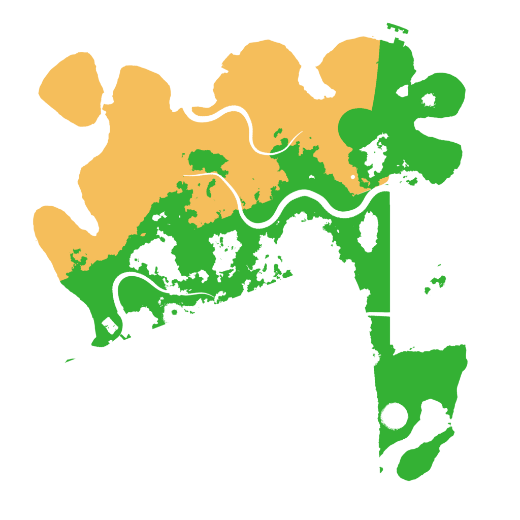 Biome Rust Map: Procedural Map, Size: 3500, Seed: 830056478