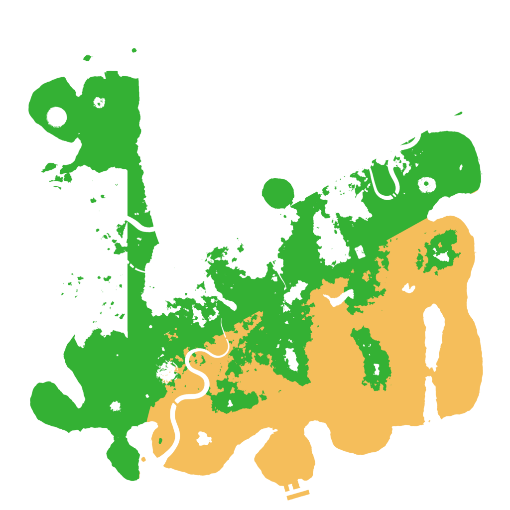 Biome Rust Map: Procedural Map, Size: 4500, Seed: 1710173715