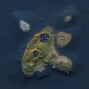 Thumbnail Rust Map: Procedural Map, Size: 1500, Seed: 1492615333, 2 Monuments