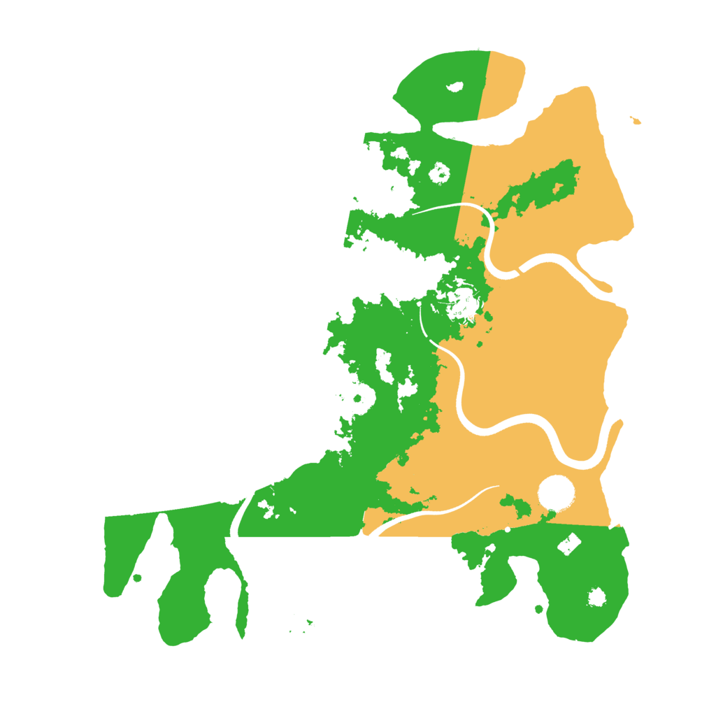 Biome Rust Map: Procedural Map, Size: 3500, Seed: 51912