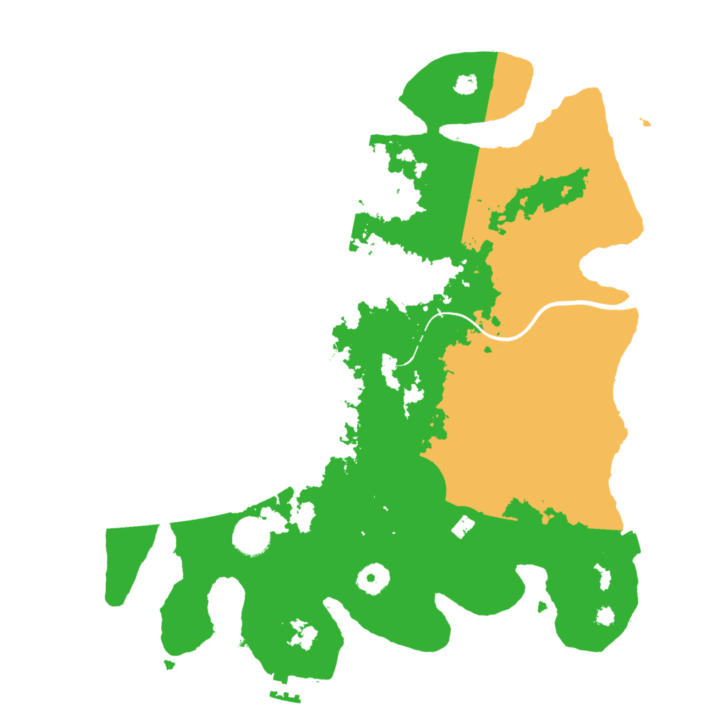 Biome Rust Map: Procedural Map, Size: 3500, Seed: 51912