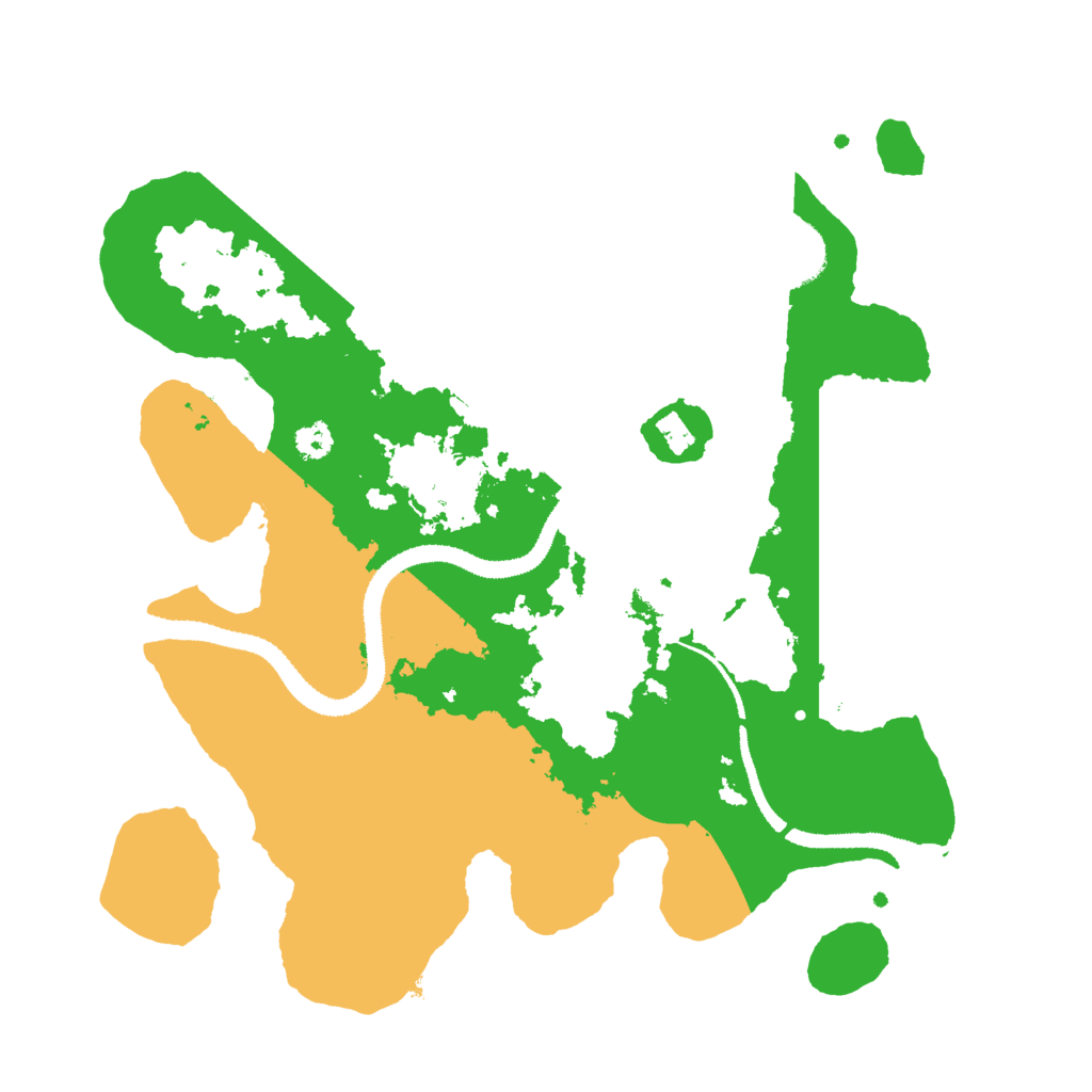 Biome Rust Map: Procedural Map, Size: 3000, Seed: 16244
