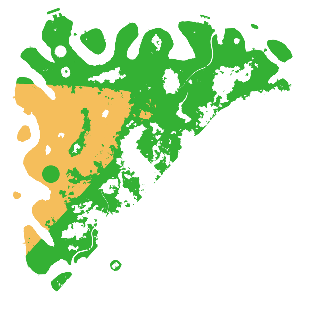 Biome Rust Map: Procedural Map, Size: 4750, Seed: 206