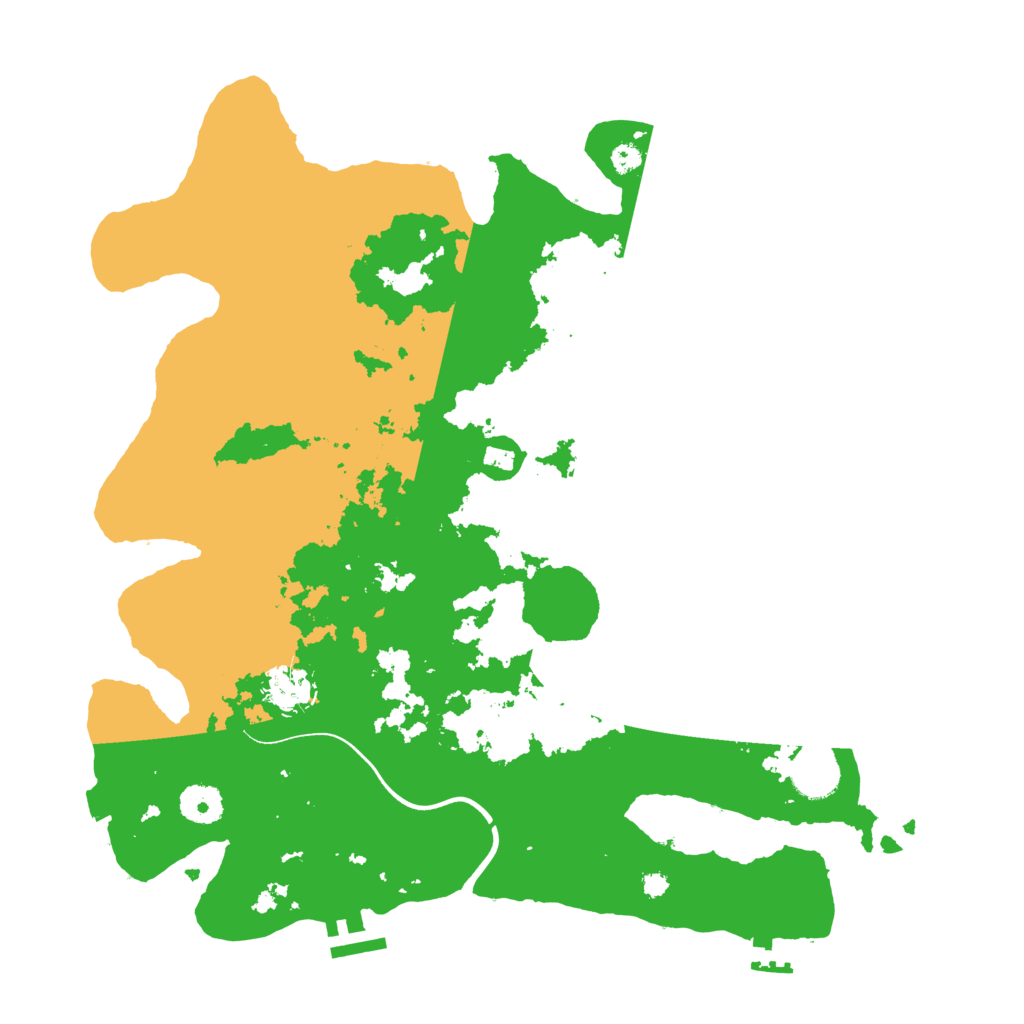 Biome Rust Map: Procedural Map, Size: 3700, Seed: 998125