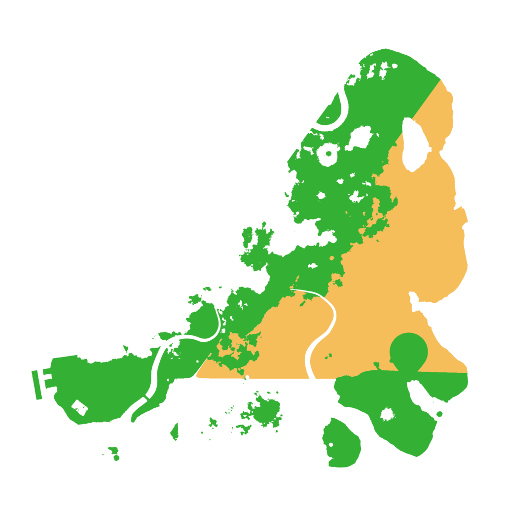 Biome Rust Map: Procedural Map, Size: 3500, Seed: 1548078274