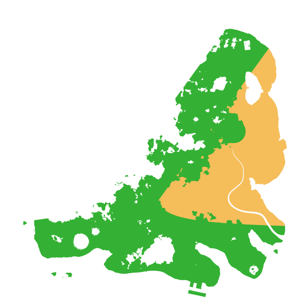 Biome Rust Map: Procedural Map, Size: 3500, Seed: 1548078274