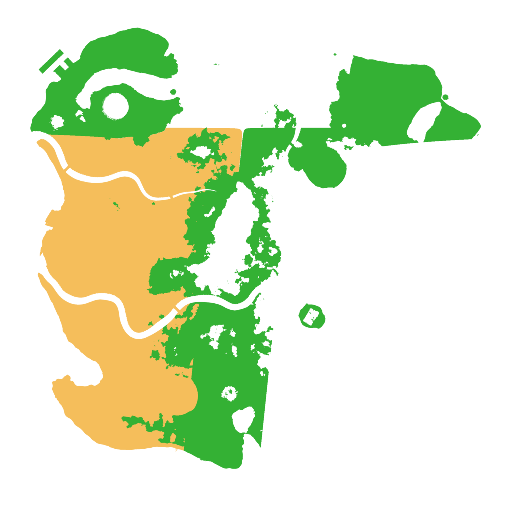 Biome Rust Map: Procedural Map, Size: 3500, Seed: 353700057