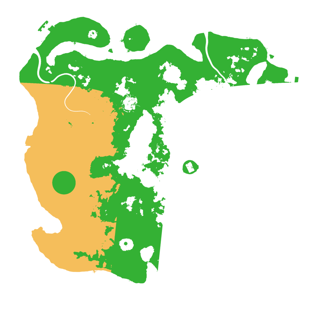 Biome Rust Map: Procedural Map, Size: 3500, Seed: 353700057