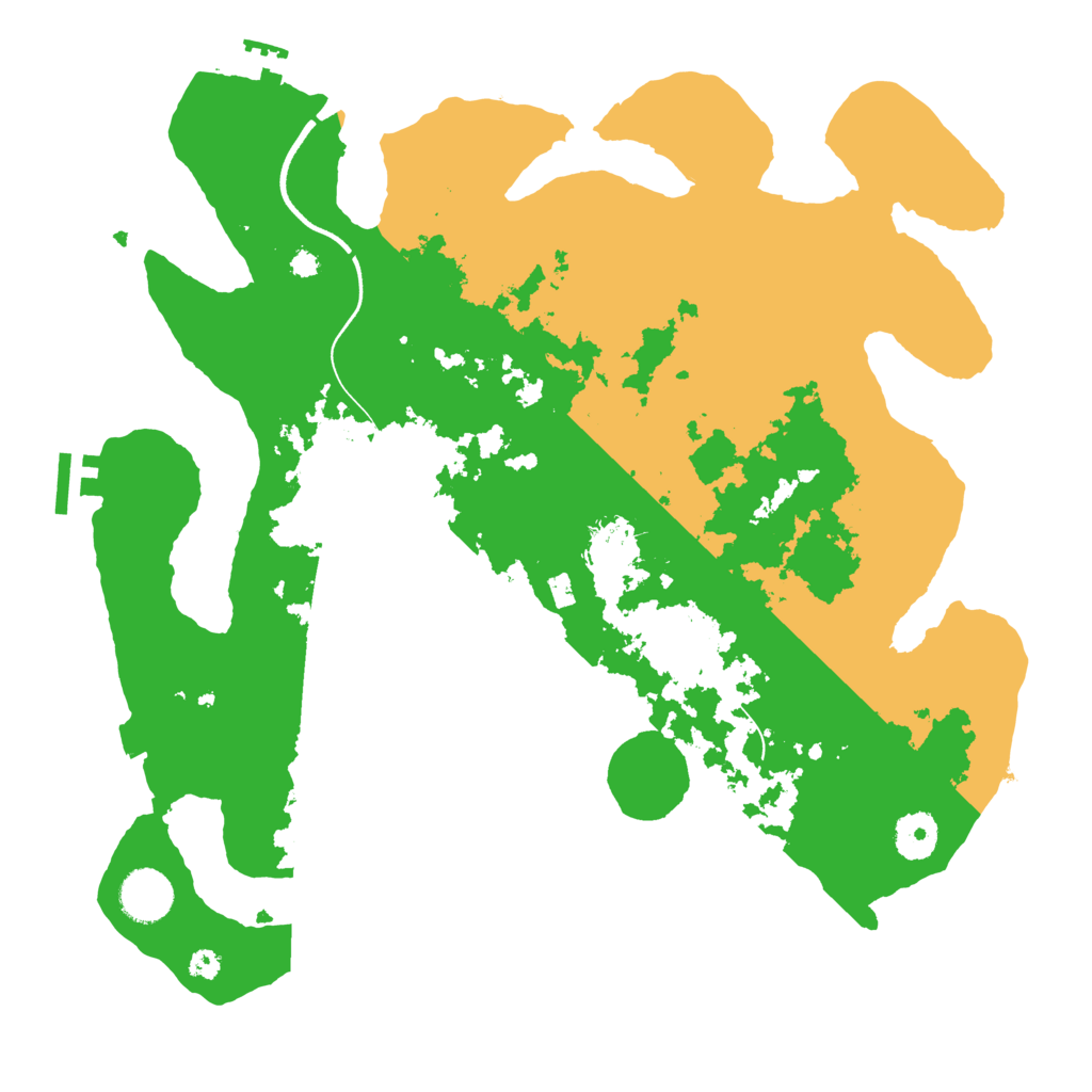 Biome Rust Map: Procedural Map, Size: 3600, Seed: 141124