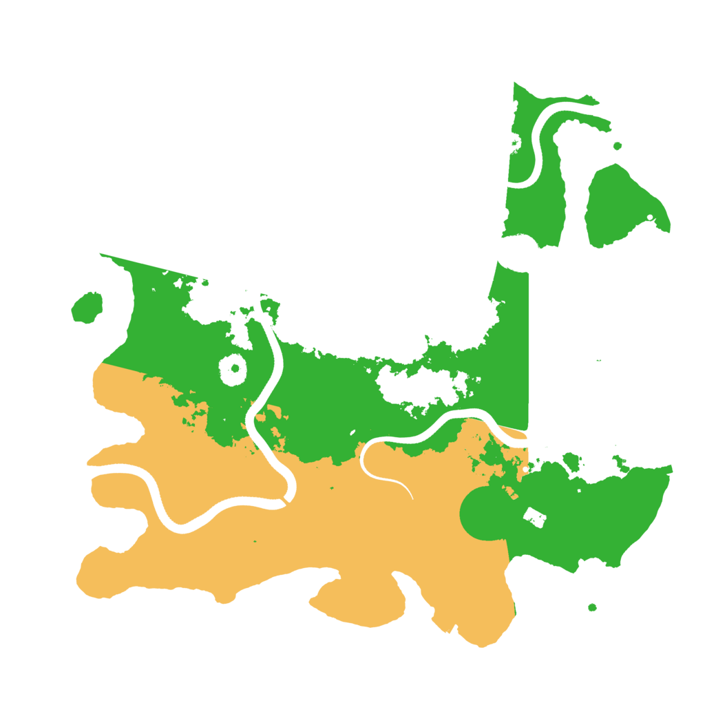 Biome Rust Map: Procedural Map, Size: 3500, Seed: 1820590974