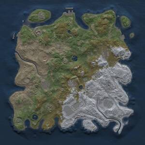 Thumbnail Rust Map: Procedural Map, Size: 3850, Seed: 1439782683, 16 Monuments