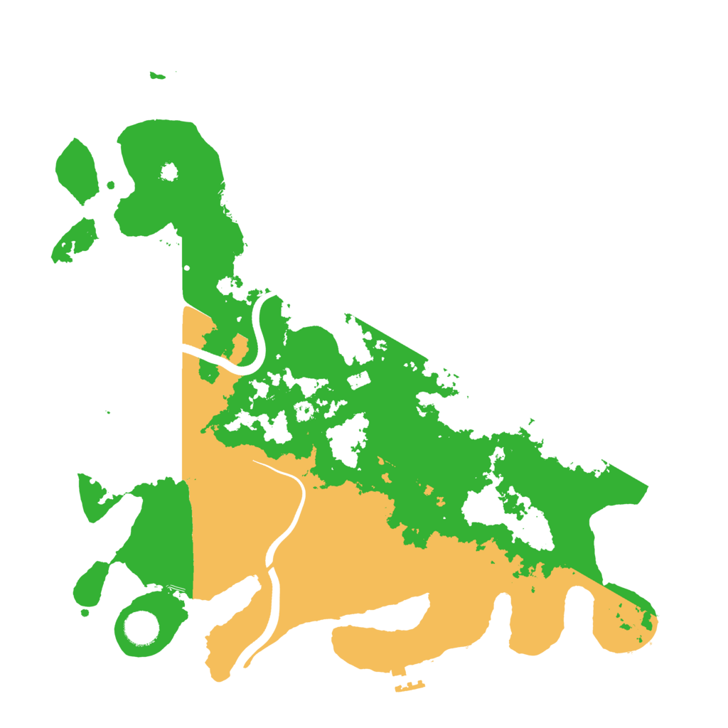 Biome Rust Map: Procedural Map, Size: 3700, Seed: 2108503156