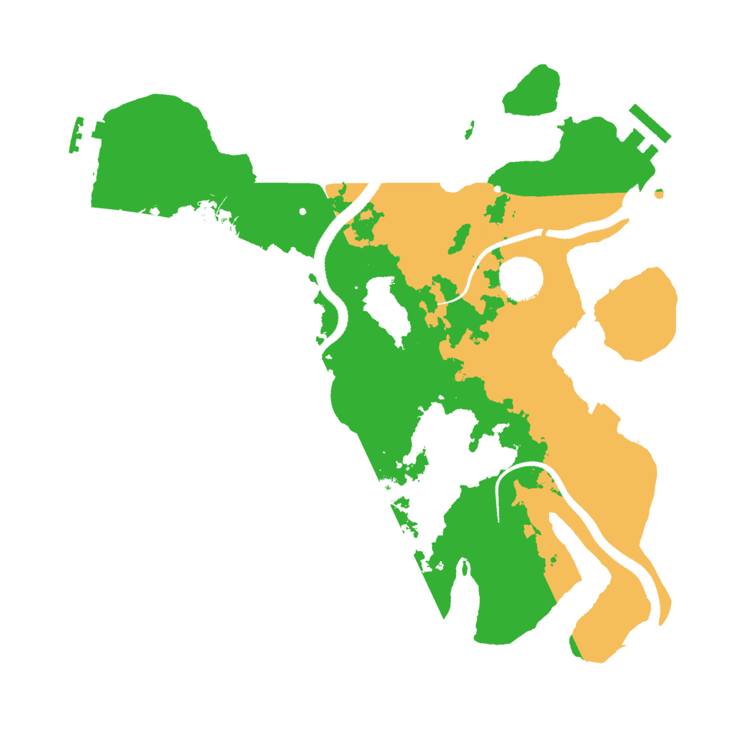 Biome Rust Map: Procedural Map, Size: 3000, Seed: 511009083