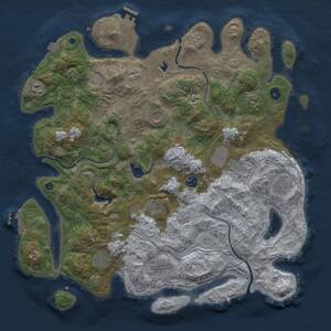 Thumbnail Rust Map: Procedural Map, Size: 4250, Seed: 671095, 16 Monuments