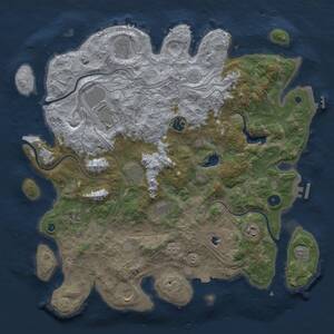 Thumbnail Rust Map: Procedural Map, Size: 4250, Seed: 325106, 15 Monuments