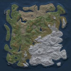 Thumbnail Rust Map: Procedural Map, Size: 4500, Seed: 630717024, 15 Monuments