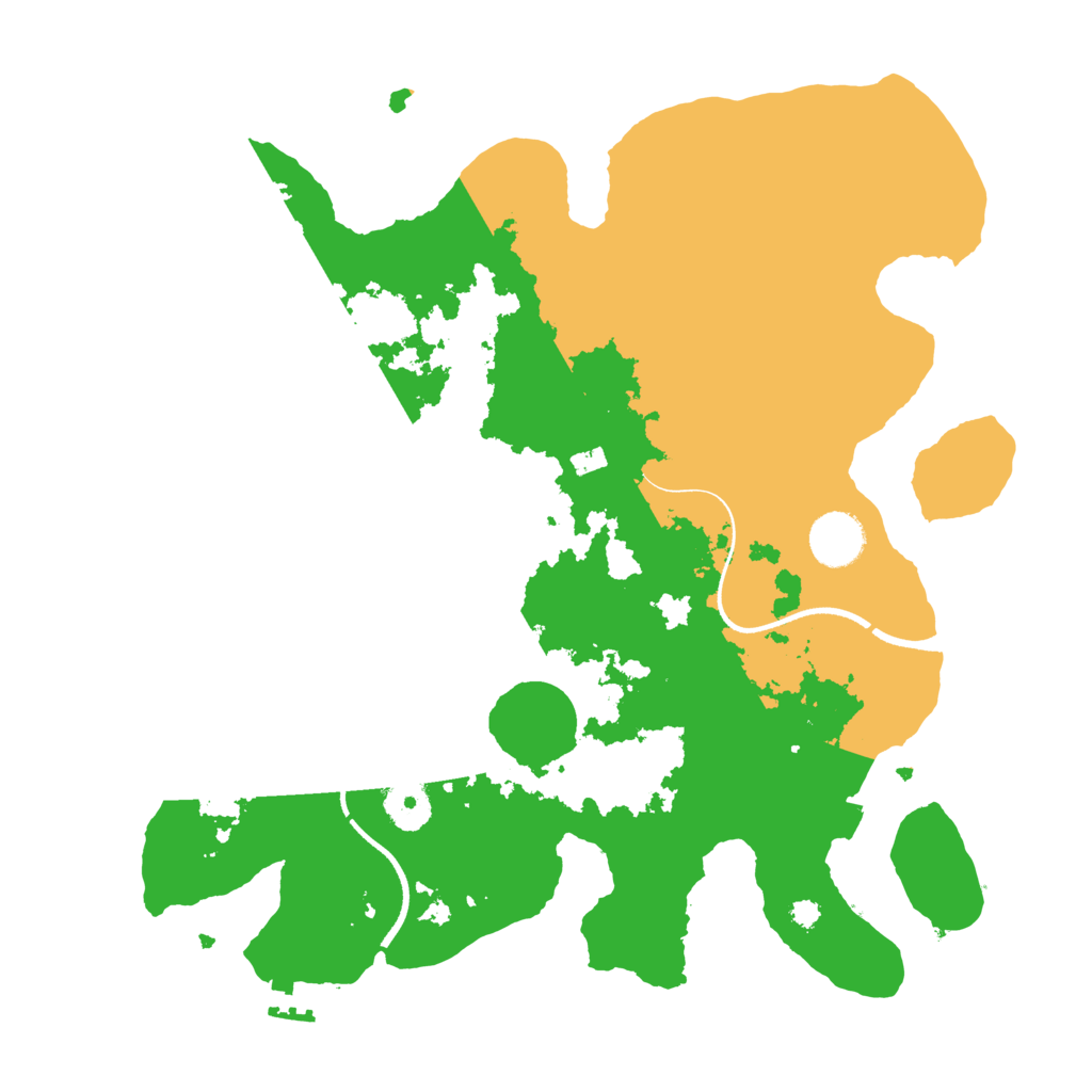 Biome Rust Map: Procedural Map, Size: 3500, Seed: 1945490583