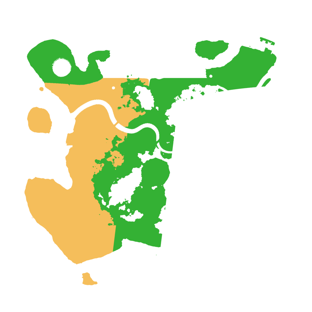 Biome Rust Map: Procedural Map, Size: 3000, Seed: 16339