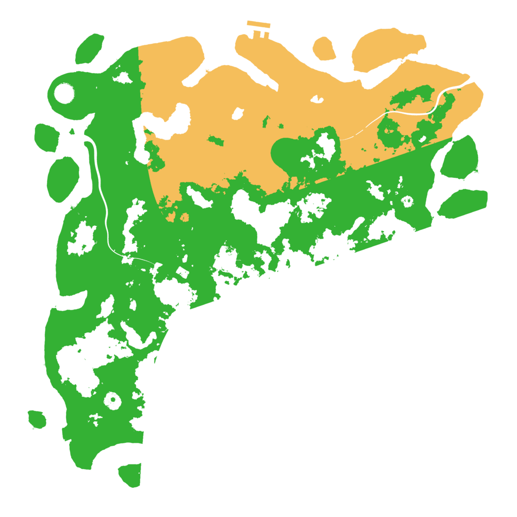 Biome Rust Map: Procedural Map, Size: 4500, Seed: 32626558