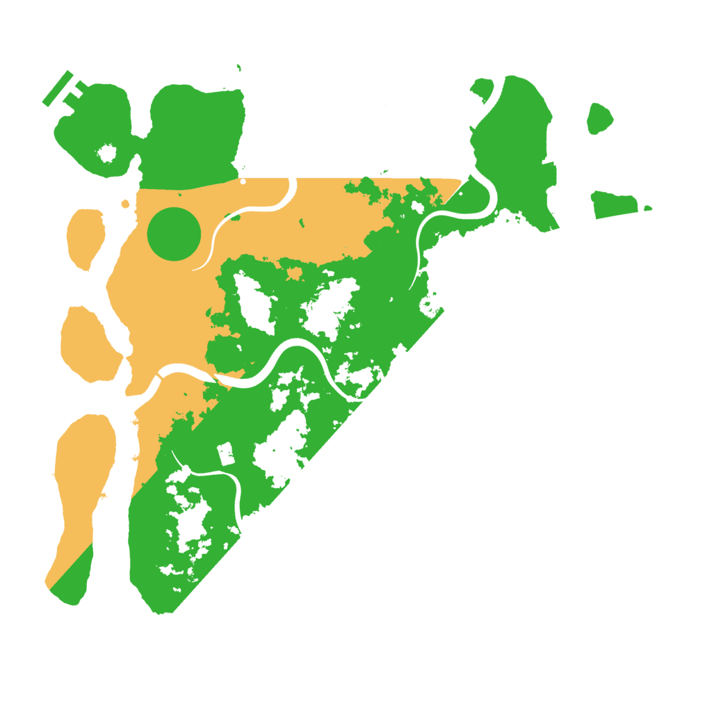 Biome Rust Map: Procedural Map, Size: 3500, Seed: 945135492