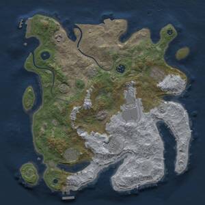 Thumbnail Rust Map: Procedural Map, Size: 3500, Seed: 152000, 13 Monuments