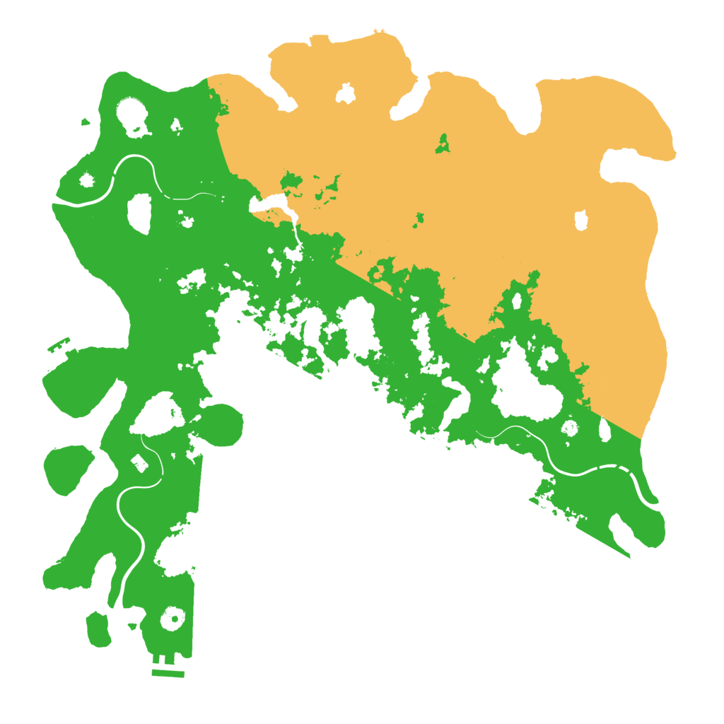 Biome Rust Map: Procedural Map, Size: 4500, Seed: 2078480319