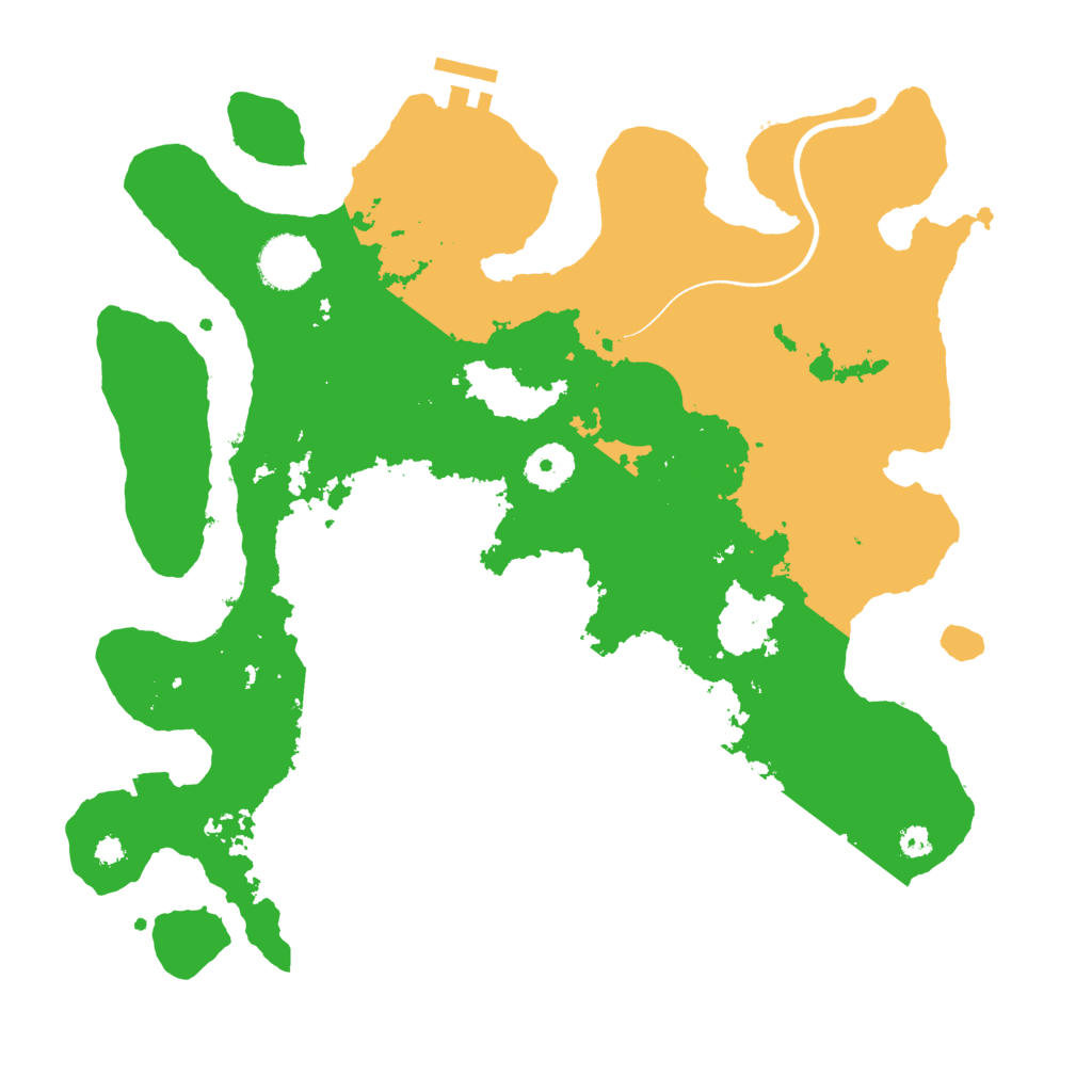 Biome Rust Map: Procedural Map, Size: 3500, Seed: 318