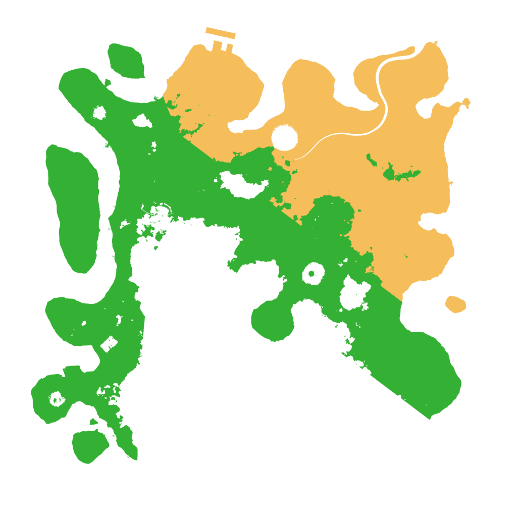 Biome Rust Map: Procedural Map, Size: 3500, Seed: 318