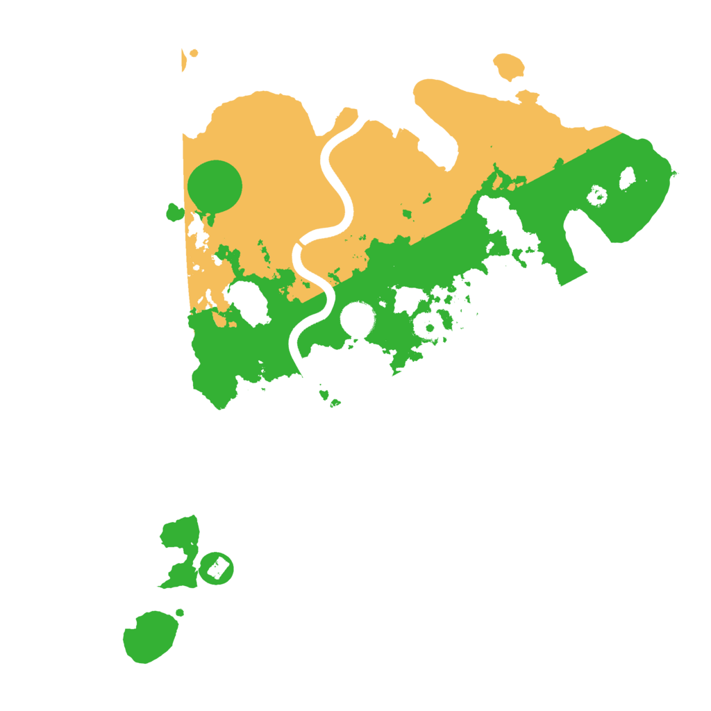 Biome Rust Map: Procedural Map, Size: 3600, Seed: 481981