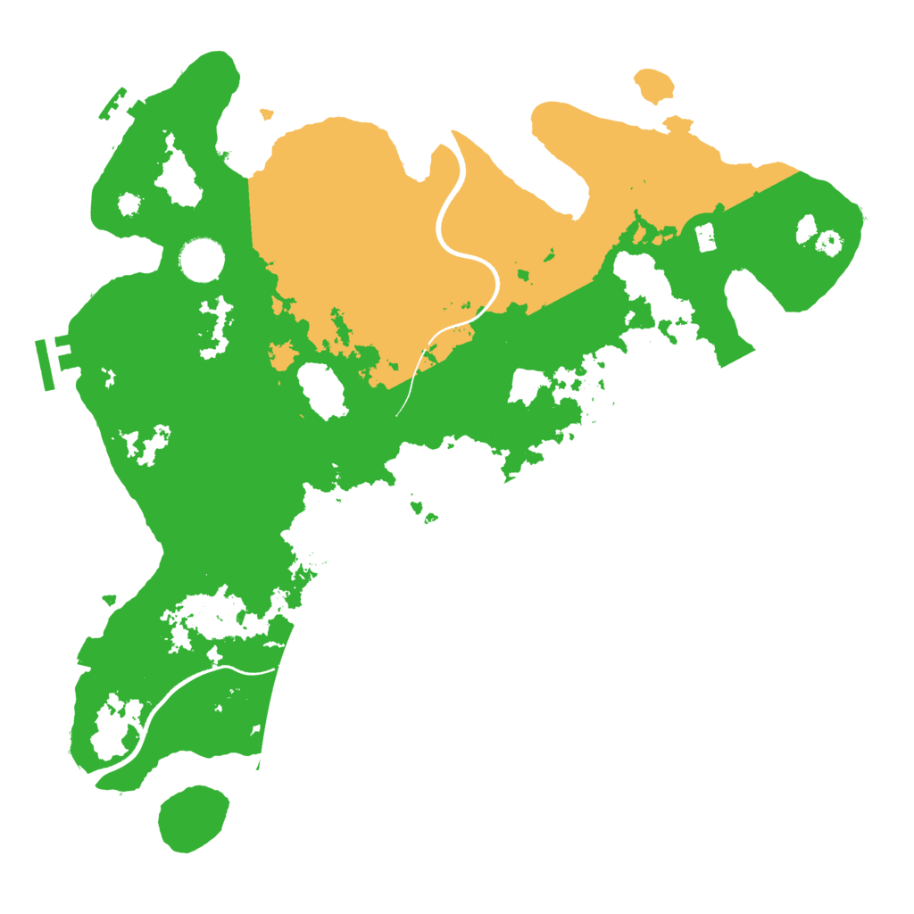 Biome Rust Map: Procedural Map, Size: 3600, Seed: 481981