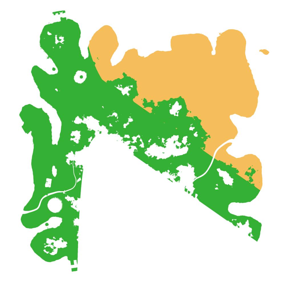 Biome Rust Map: Procedural Map, Size: 3500, Seed: 2084093487