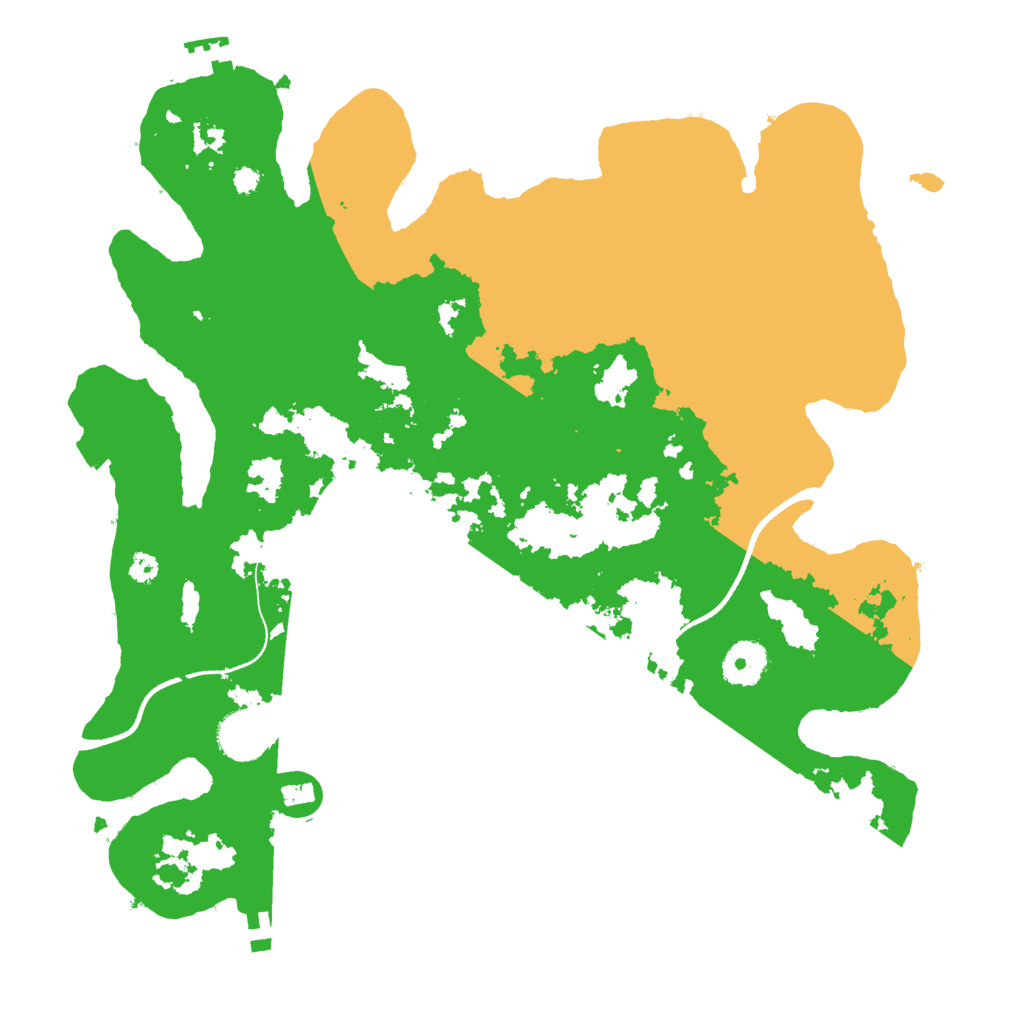 Biome Rust Map: Procedural Map, Size: 3500, Seed: 2084093487