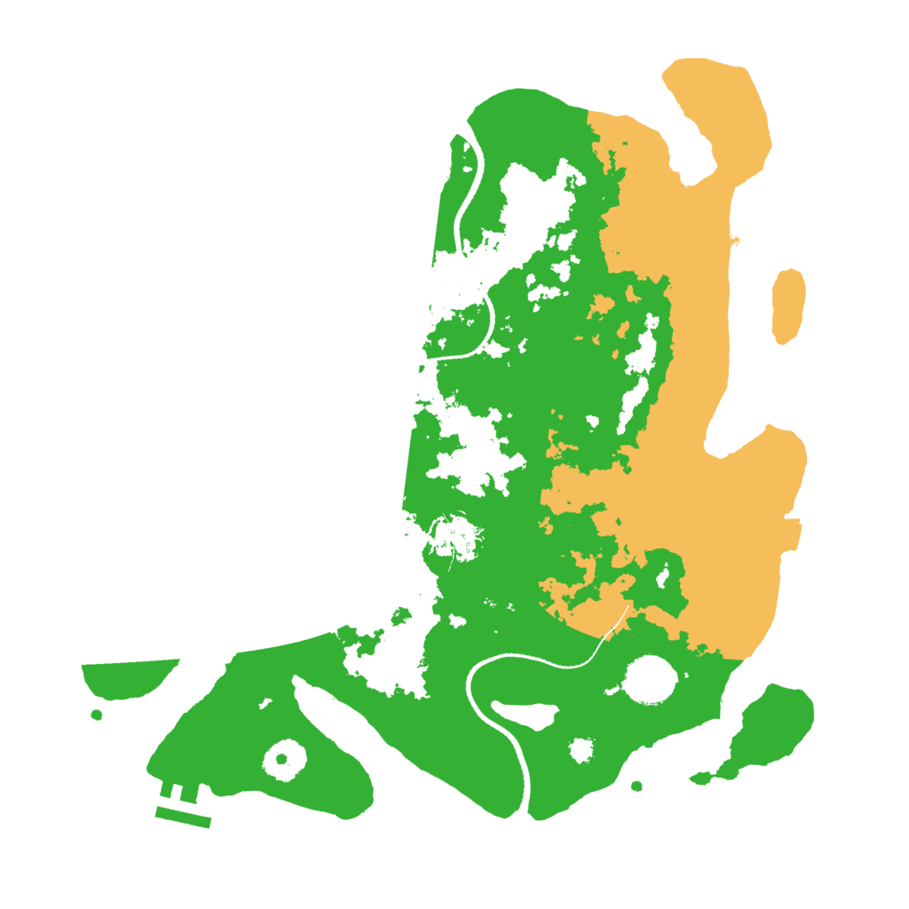 Biome Rust Map: Procedural Map, Size: 3300, Seed: 498985858