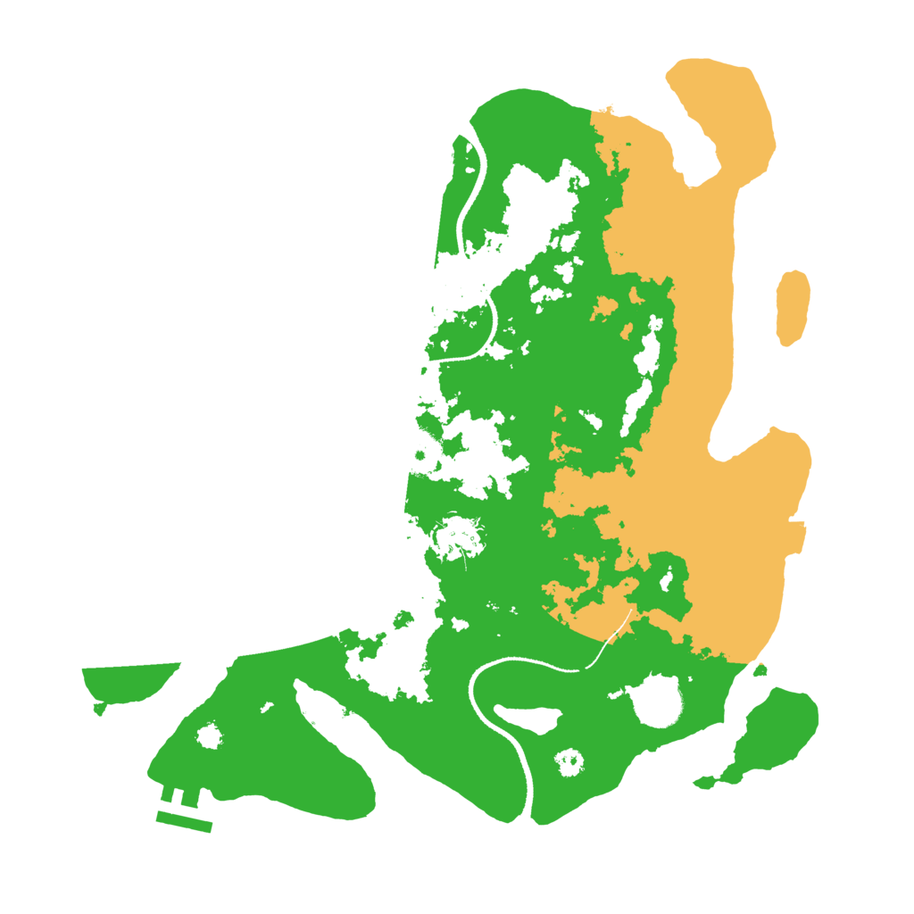 Biome Rust Map: Procedural Map, Size: 3300, Seed: 498985858