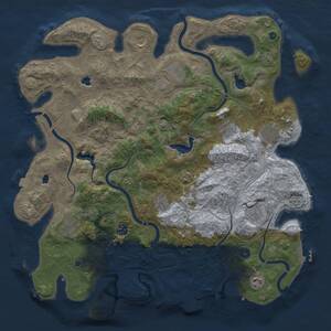 Thumbnail Rust Map: Procedural Map, Size: 4500, Seed: 1798100938, 17 Monuments
