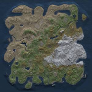 Thumbnail Rust Map: Procedural Map, Size: 4500, Seed: 1798100938, 17 Monuments