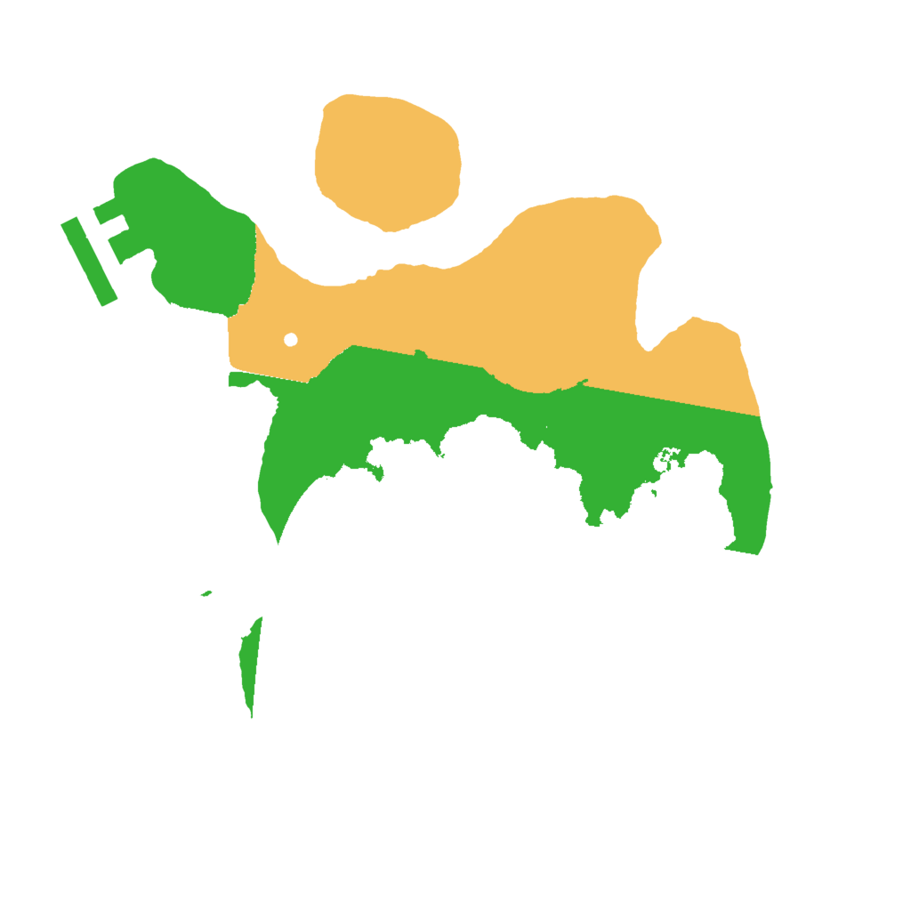 Biome Rust Map: Procedural Map, Size: 2000, Seed: 55555556