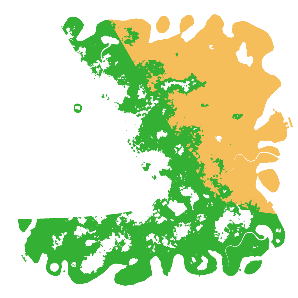 Biome Rust Map: Procedural Map, Size: 6000, Seed: 952460349
