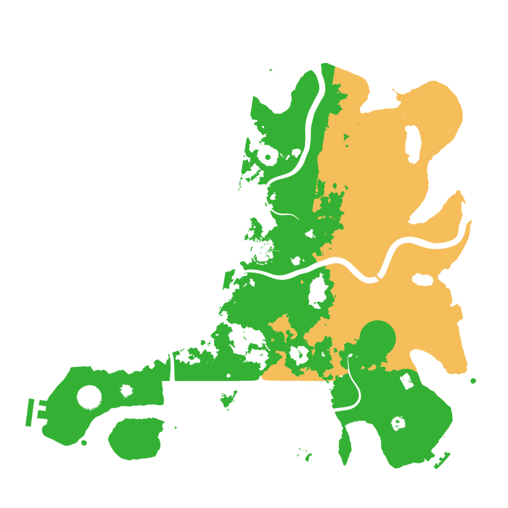 Biome Rust Map: Procedural Map, Size: 3700, Seed: 1946966274