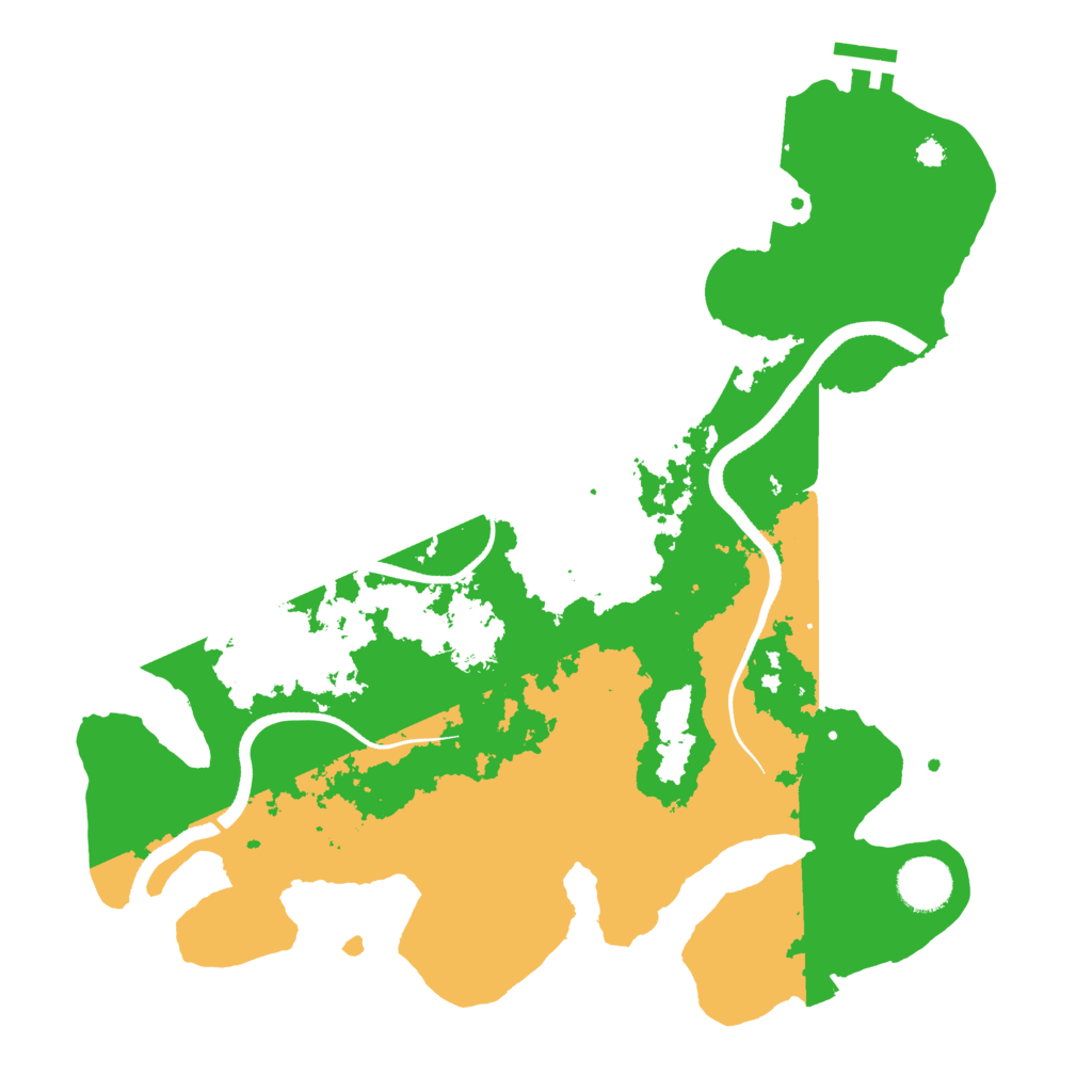 Biome Rust Map: Procedural Map, Size: 3500, Seed: 774545226