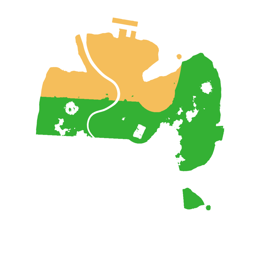 Biome Rust Map: Procedural Map, Size: 2000, Seed: 77777777