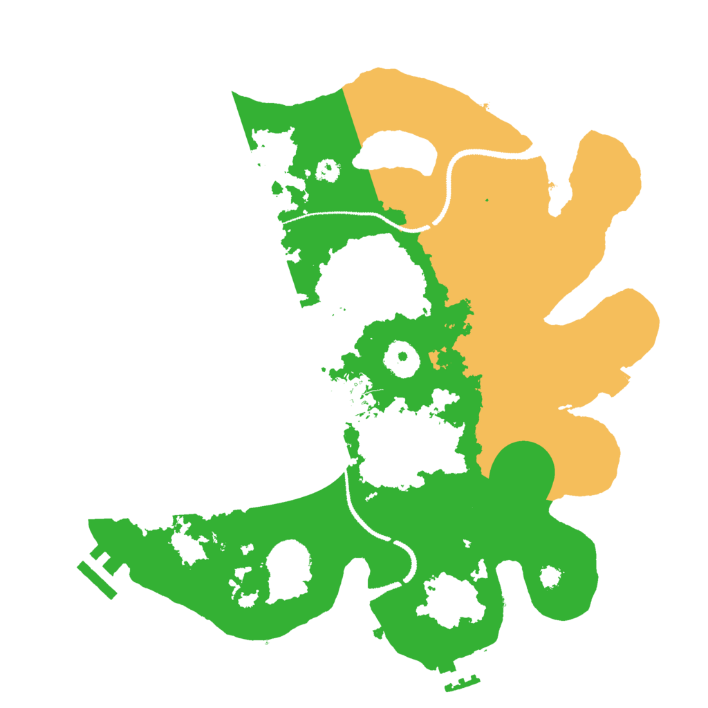 Biome Rust Map: Procedural Map, Size: 3000, Seed: 500009