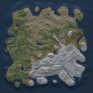 Thumbnail Rust Map: Procedural Map, Size: 4250, Seed: 481981, 15 Monuments