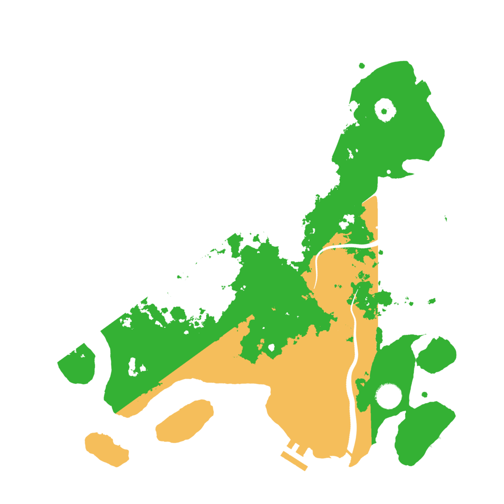 Biome Rust Map: Procedural Map, Size: 3500, Seed: 657773573