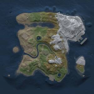 Thumbnail Rust Map: Procedural Map, Size: 2300, Seed: 217659963, 5 Monuments