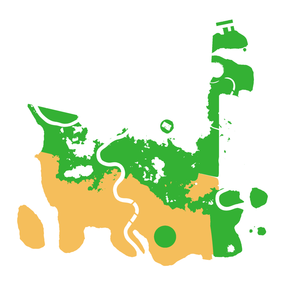Biome Rust Map: Procedural Map, Size: 3500, Seed: 8555325