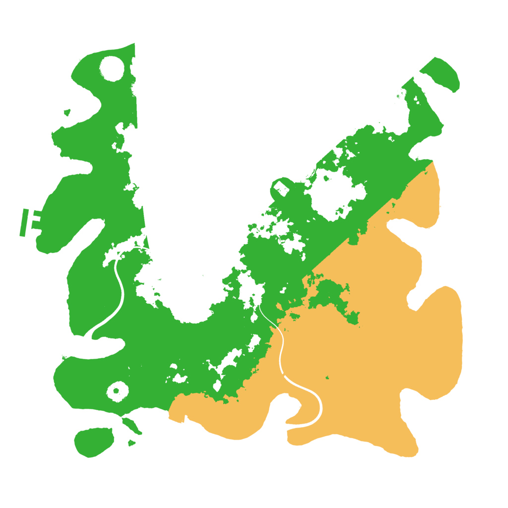 Biome Rust Map: Procedural Map, Size: 3700, Seed: 1366086987