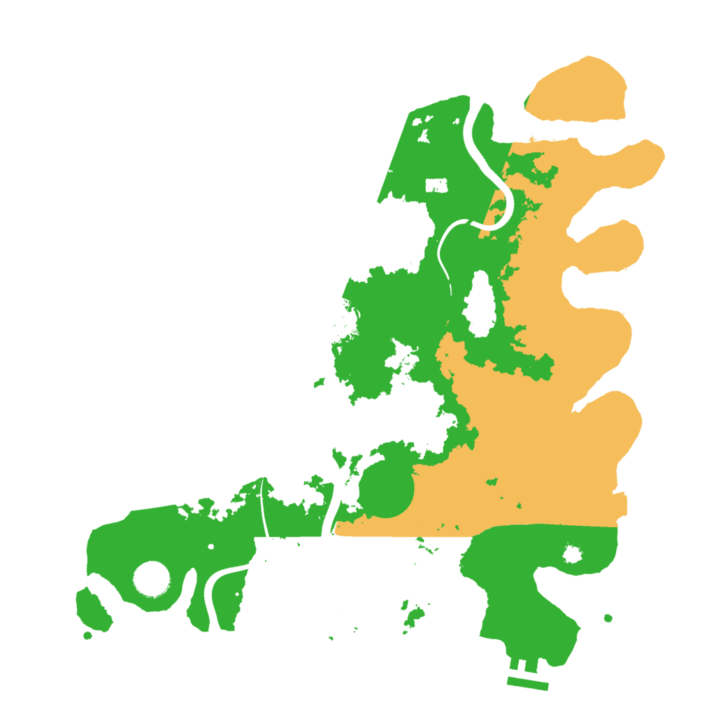 Biome Rust Map: Procedural Map, Size: 3500, Seed: 1059000621