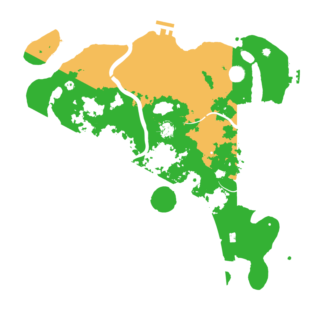 Biome Rust Map: Procedural Map, Size: 3500, Seed: 1830169518
